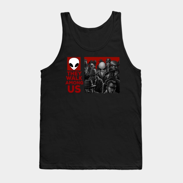 They Walk Among Us Tank Top by JohnParkArt